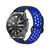 Pulseira de Silicone Furadinha para Galaxy Watch 3 45mm Preto com Azul