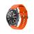 Pulseira de Silicone Lisa com Fecho Sport Compatível com Galaxy Watch 3 45mm Laranja
