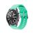 Pulseira de Silicone Lisa com Fecho Sport Compatível com Galaxy Watch 3 45mm Verde Tiffany