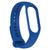 Pulseira de Silicone Lisa Sport Exclusiva para Mi Band 7 Azul