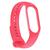 Pulseira de Silicone Lisa Sport Exclusiva para Mi Band 7 Pink