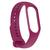 Pulseira de Silicone Lisa Sport Exclusiva para Mi Band 7 Roxo