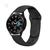 Pulseira de Silicone Lisa Sport para Galaxy Watch 4 Classic Preto