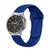 Pulseira de Silicone Lisa Sport para Galaxy Watch 4 Classic Azul-Royal