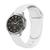Pulseira de Silicone Lisa Sport para Galaxy Watch 4 Classic Branco