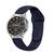 Pulseira de Silicone Lisa Sport para Galaxy Watch 4 Classic Azul-Escuro