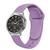 Pulseira de Silicone Lisa Sport para Galaxy Watch 4 Classic Lilás