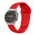 Pulseira de Silicone Lisa Sport para Galaxy Watch 4 Classic Vermelho