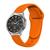 Pulseira de Silicone Lisa Sport para Galaxy Watch 4 Classic Laranja