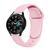 Pulseira de Silicone Lisa Sport para Galaxy Watch 4 Classic Rosa-Claro
