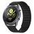 Pulseira de Silicone Magnética Colorida Compatível com Galaxy Watch 3 41mm Preto