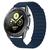 Pulseira de Silicone Magnética Colorida Compatível com Galaxy Watch 3 41mm Azul Marinho
