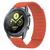 Pulseira de Silicone Magnética Colorida Compatível com Galaxy Watch 3 41mm Vermelho Alaranjado