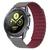 Pulseira de Silicone Magnética Colorida Compatível com Galaxy Watch 3 41mm Cinza com Vinho