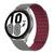 Pulseira de Silicone Magnética Colorida Galaxy Watch 4 BT Cinza com Vinho