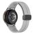 Pulseira de Silicone magnética para Samsung Galaxy Watch 4 Watch 5 Active2 40mm 42mm 44mm 45mm 46mm Cinza-claro