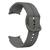 Pulseira de Silicone Ridge para Samsung Galaxy Watch 4 Watch 5 Active2 40mm 42mm 44mm 45mm 46mm Cinza Escuro