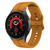 Pulseira de Silicone Ridge para Samsung Galaxy Watch 4 Watch 5 Active2 40mm 42mm 44mm 45mm 46mm Mostarda