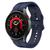 Pulseira de Silicone Ridge para Samsung Galaxy Watch 4 Watch 5 Active2 40mm 42mm 44mm 45mm 46mm Azul Cinzento