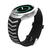 Pulseira Design Edition para Samsung Gear S2 Sport R720 R730 Preto / Branco