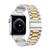 Pulseira Elos Clássica Aco Inox Prata Gold Compatível com Apple Watch Prata Gold