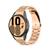 Pulseira Elos Metal Gomada Premium Samsung Galaxy Watch4 44 Rose Gold