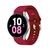 Pulseira Emborrachada C/fecho Redge Samsung Galaxy Watch5 Vinho