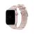 Pulseira Fecho Single Tour Silicone Compatível com Apple Watch Rosa Areia