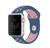 Pulseira Furos Compatível Apple Watch Azul/Rosa