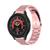 Pulseira Gomada Elos Ajustável Para Galaxy Watch 5 pro 45mm Rose