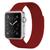 Pulseira Magnética Aço Milanes 45mm Compatível Apple Watch Series 7 Vermelho