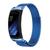 Pulseira Magnetica Milanese compativel com Samsung Gear Fit 2 Pro Sm-R365 e Sm-R360 Azul