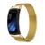 Pulseira Magnetica Milanese compativel com Samsung Gear Fit 2 Pro Sm-R365 e Sm-R360 Dourado