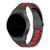 Pulseira Metal 3 Elos LTimports compativel com Samsung Galaxy Watch 7 - Galaxy Watch 6 - Galaxy Watch 5 Pro - Galaxy Watch 4 - Galaxy Watch FE Preto/Vermelho