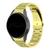 Pulseira Metal 3 Elos LTimports compativel com Samsung Galaxy Watch 7 - Galaxy Watch 6 - Galaxy Watch 5 Pro - Galaxy Watch 4 - Galaxy Watch FE Dourado