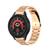 Pulseira Metal Fecho Borboleta Para Galaxy Watch 5 pro 45mm Rose Gold