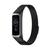 Pulseira Metal INOX Fecho Magnetico Para Galaxy Fit 2 R220 PRETO