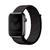Pulseira Nylon Loop compatível com Apple Watch Preto-Refletor
