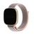 Pulseira Nylon Loop compativel com Fitbit Versa 4 - Fitbit Versa 3 - Fitbit Sense - Fitbit Sense 2 Rosa