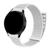 Pulseira Nylon Loop compativel com Samsung Galaxy Watch 4, Galaxy Watch 4 Classic, Galaxy Watch 5, Galaxy Watch 5 PRO Branco
