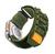 Pulseira Nylon Militar Larga Robusta Compatível com Apple Watch Verde-Militar
