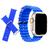 Pulseira Oceano compatível com Apple Whatch Ultra 49/45/44/42mm Smartwatch Azul-bic