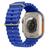 Pulseira Oceano Silicone Para Relógio Smartwatch 49/45/44/42mm Azul