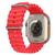 Pulseira Oceano Silicone Para Relógio Smartwatch 49/45/44/42mm Vermelho