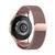 Pulseira One-Click Magnetica Milanese compativel com Samsung Galaxy Watch 6 - Samsung Galaxy Watch 5 - Samsung Galaxy Watch 4 Rose Pink