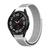 Pulseira One-Click Nylon Loop compativel com Samsung Galaxy Watch 6 - Samsung Galaxy Watch 5 - Samsung Galaxy Watch 4 Cinza