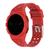 Pulseira Personalize Watch Escudo compativel com Samsung Galaxy Watch 4 40mm R860 e R865 Vermelho