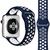 Pulseira em Silicone Compatível com Forerunner 920xt Azul e Branco 38/40mm