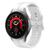 Pulseira Ridge de Silicone com Fivela para Galaxy Watch 4 Watch 5 Watch4 Watch5 Branco