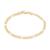 Pulseira Rommanel Banhado Ouro 18k Masculina Elos 3x1 Com Nf Dourado